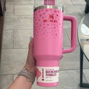 Stanley Pink Heart Quencher Tumbler